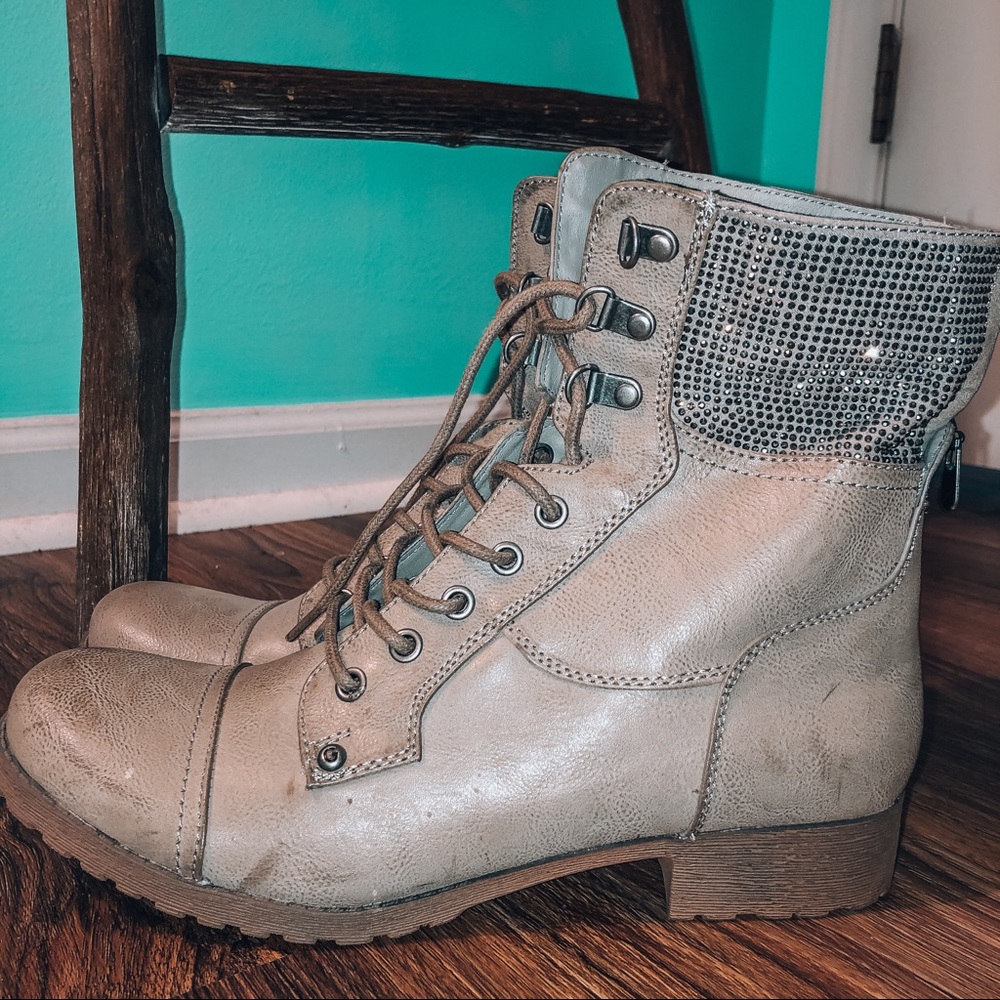 Guess studded rhinestone booties. Size 9.5